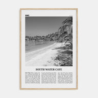 South Water Caye Travel B&W Poster