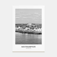 Southampton, England Portrait B&W Poster