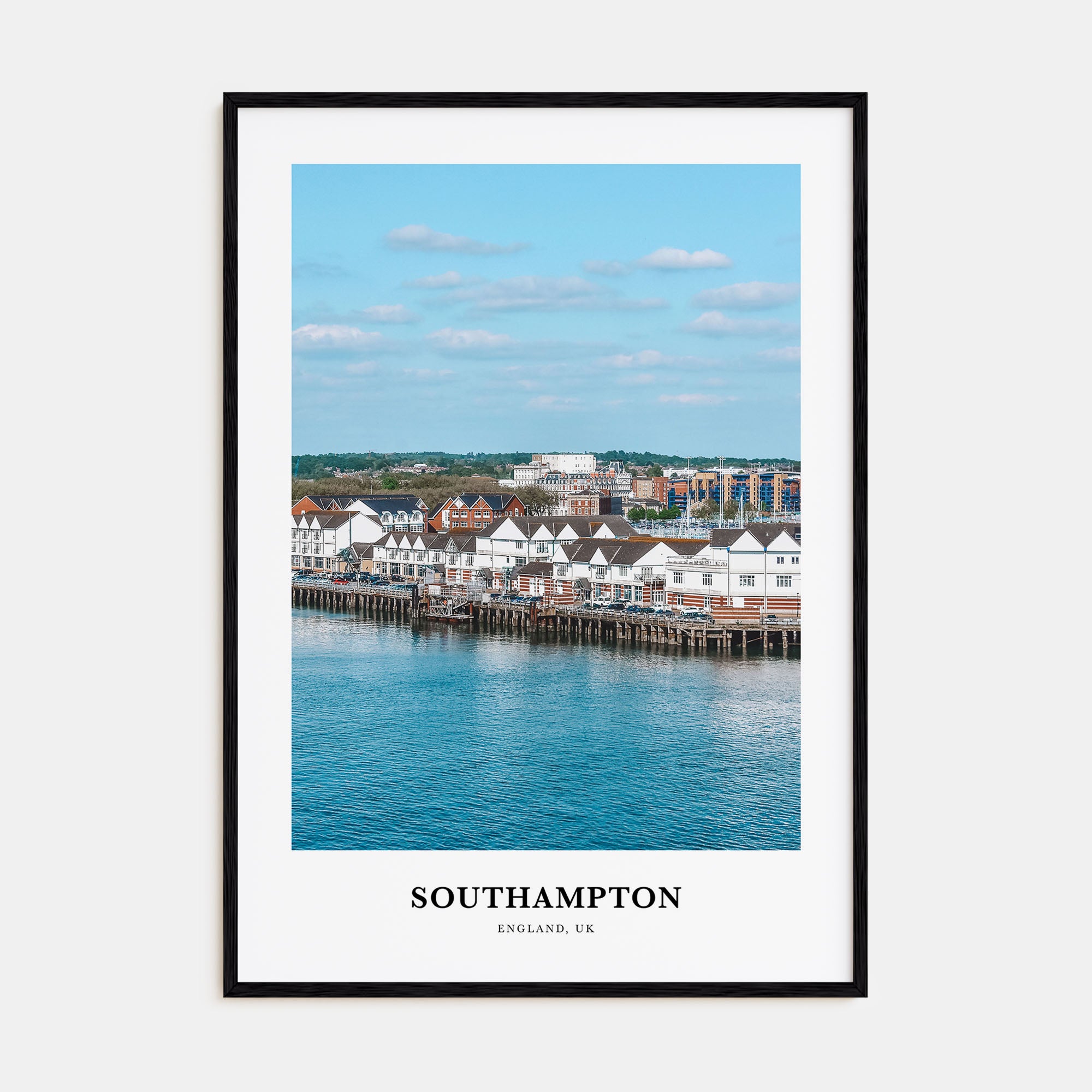 Southampton, England Portrait Color Poster