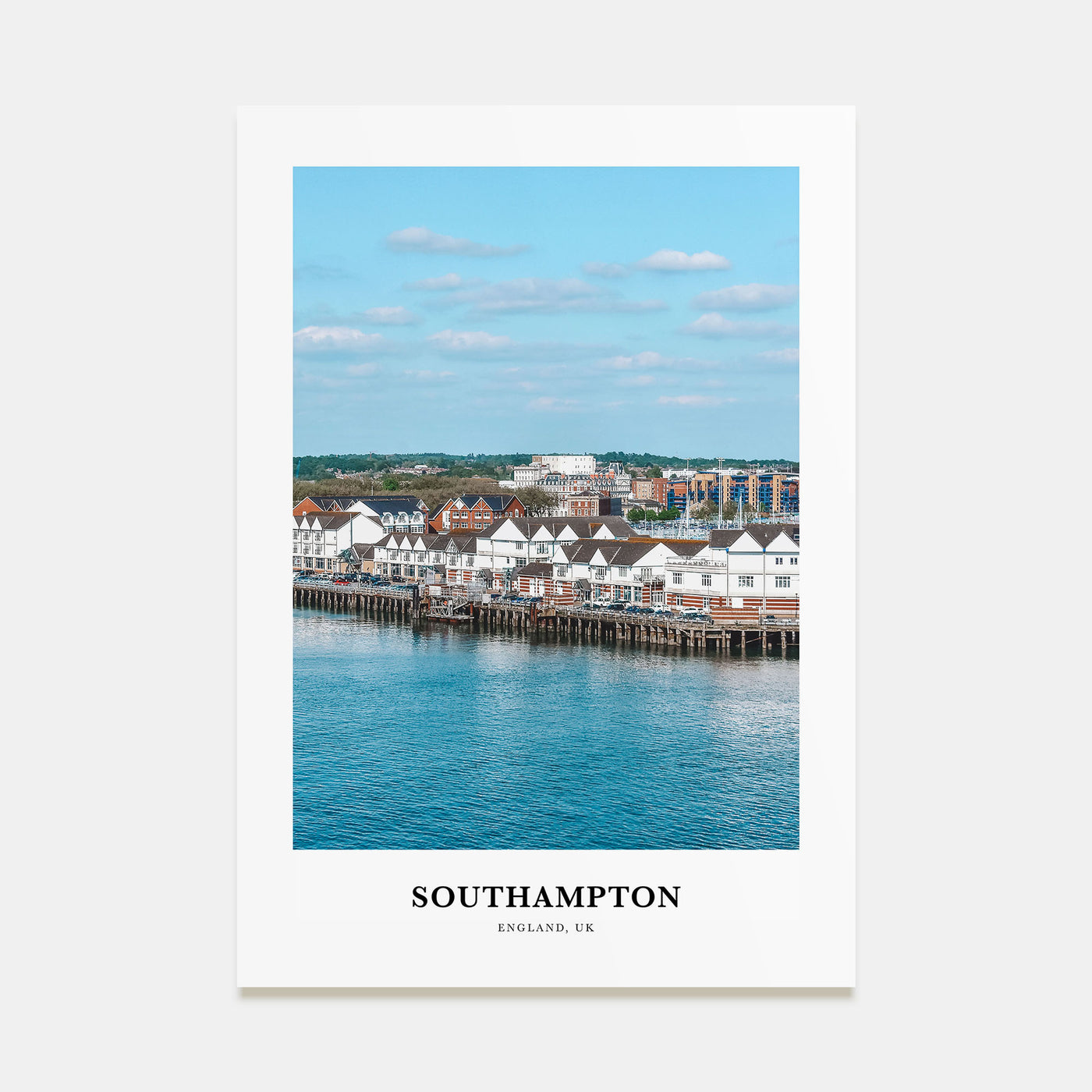 Southampton, England Portrait Color Poster