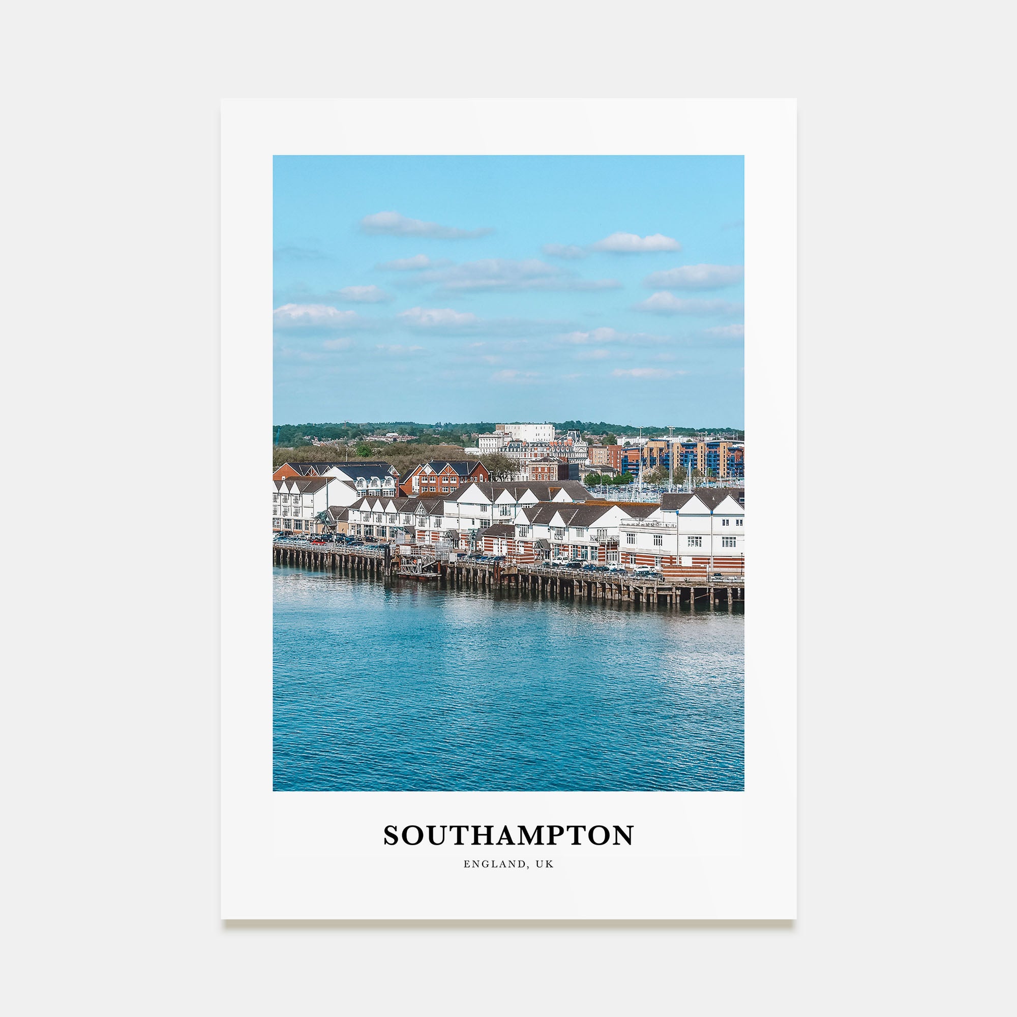 Southampton, England Portrait Color Poster