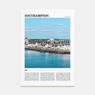Southampton, England Travel Color Poster