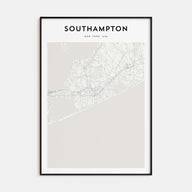 Southampton, New York Map Portrait Poster