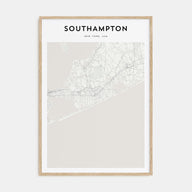 Southampton, New York Map Portrait Poster