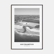 Southampton, New York Portrait B&W Poster