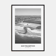 Southampton, New York Portrait B&W Poster