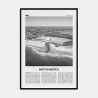 Southampton, New York Travel B&W Poster