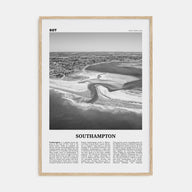 Southampton, New York Travel B&W Poster