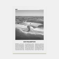 Southampton, New York Travel B&W Poster