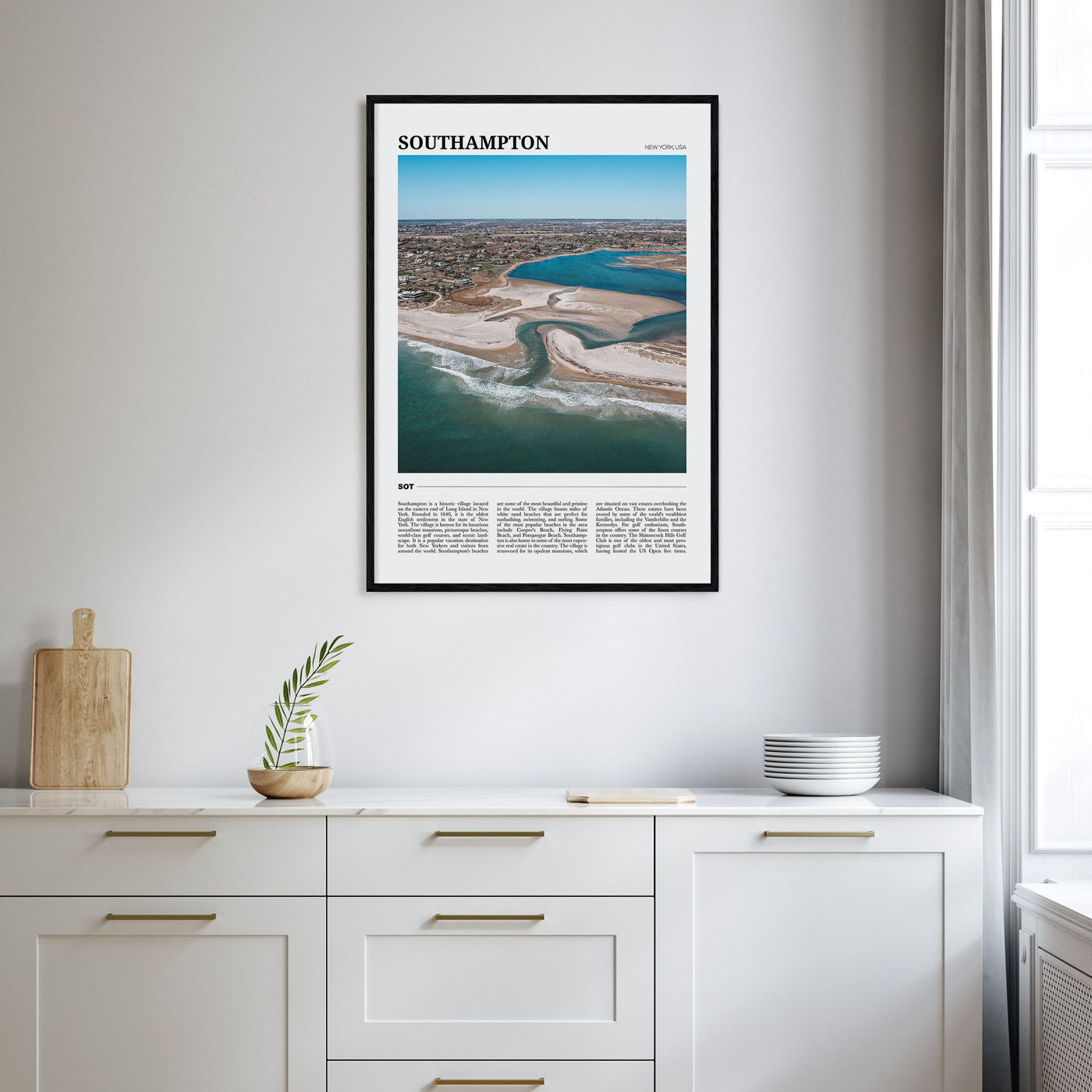 Southampton, New York Travel Color Poster