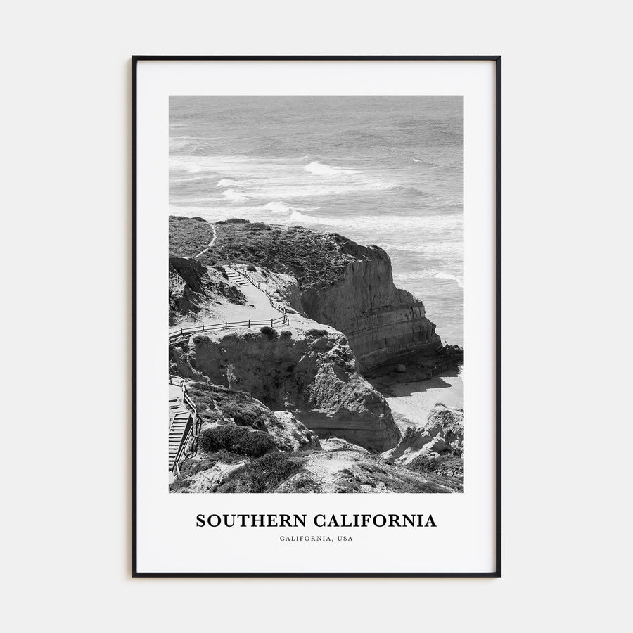 Southern California Portrait B&W Poster