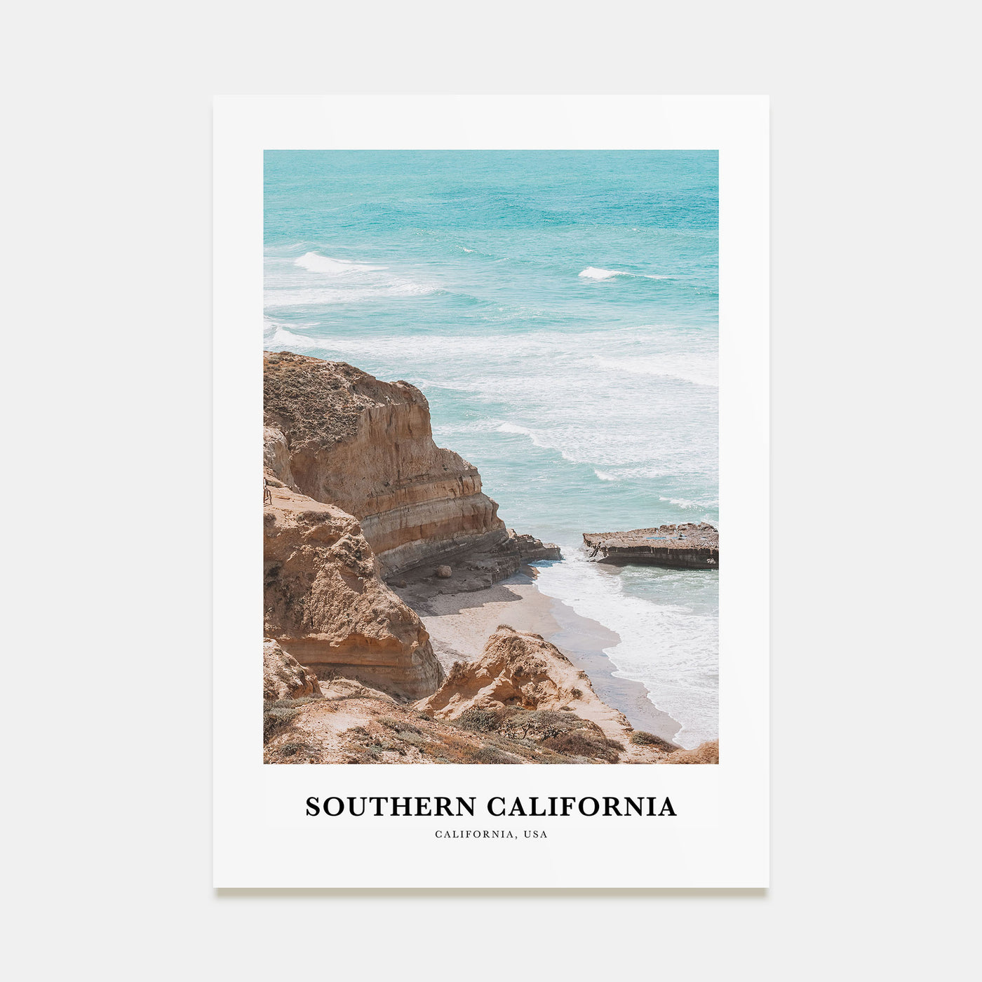 Southern California Portrait Color Poster