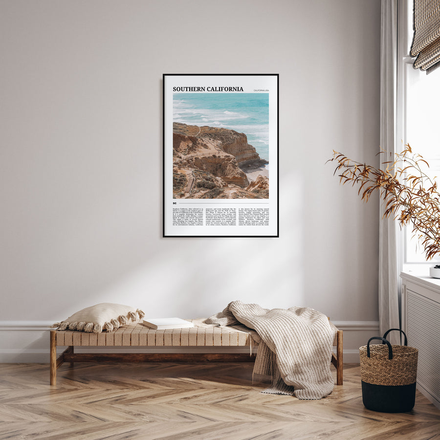 Southern California Travel Color Poster