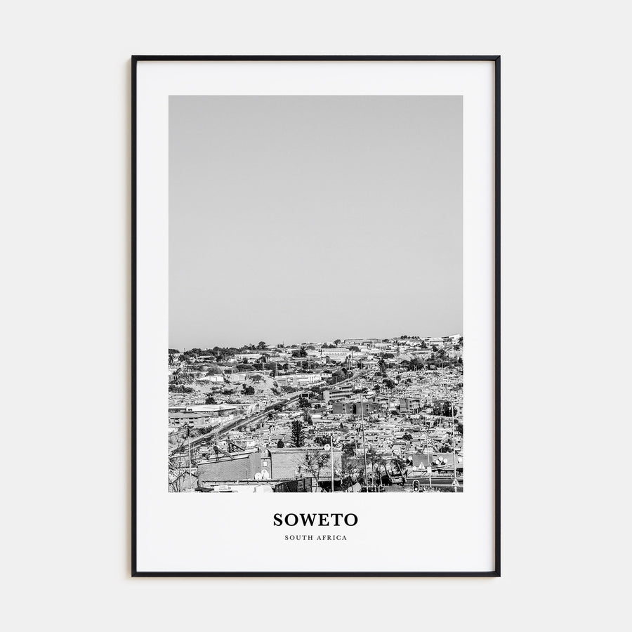 Soweto Portrait B&W Poster