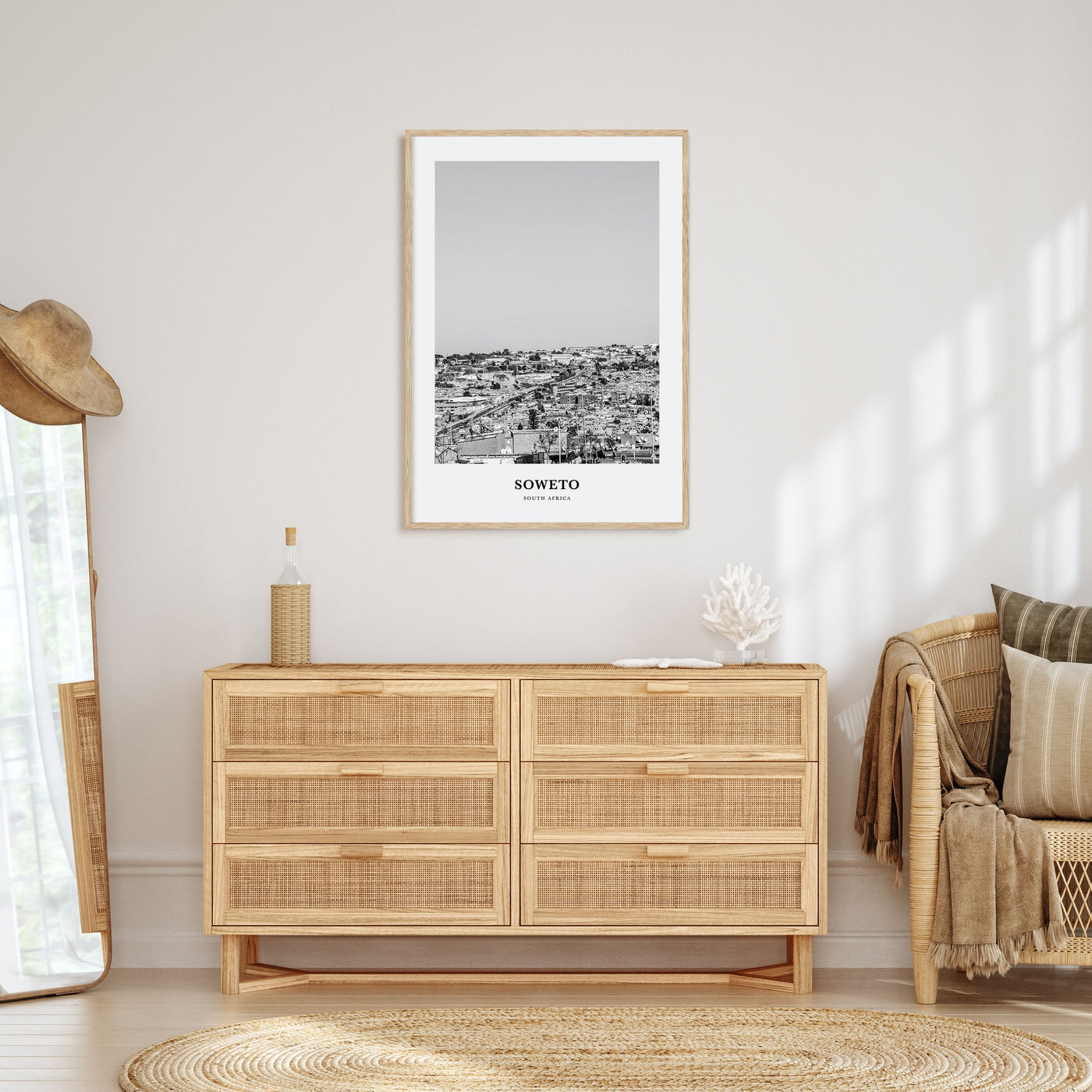 Soweto Portrait B&W Poster
