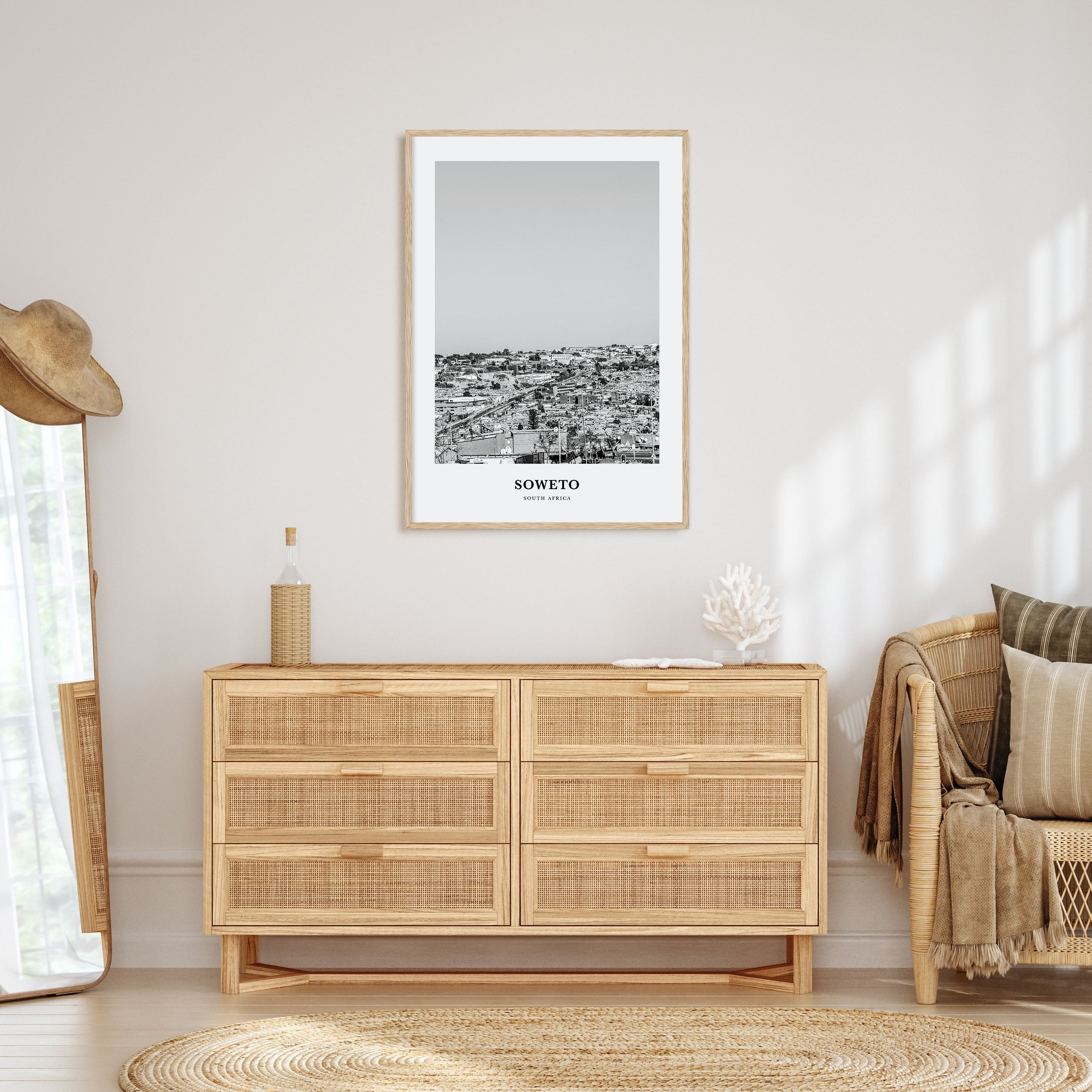 Soweto Portrait B&W Poster