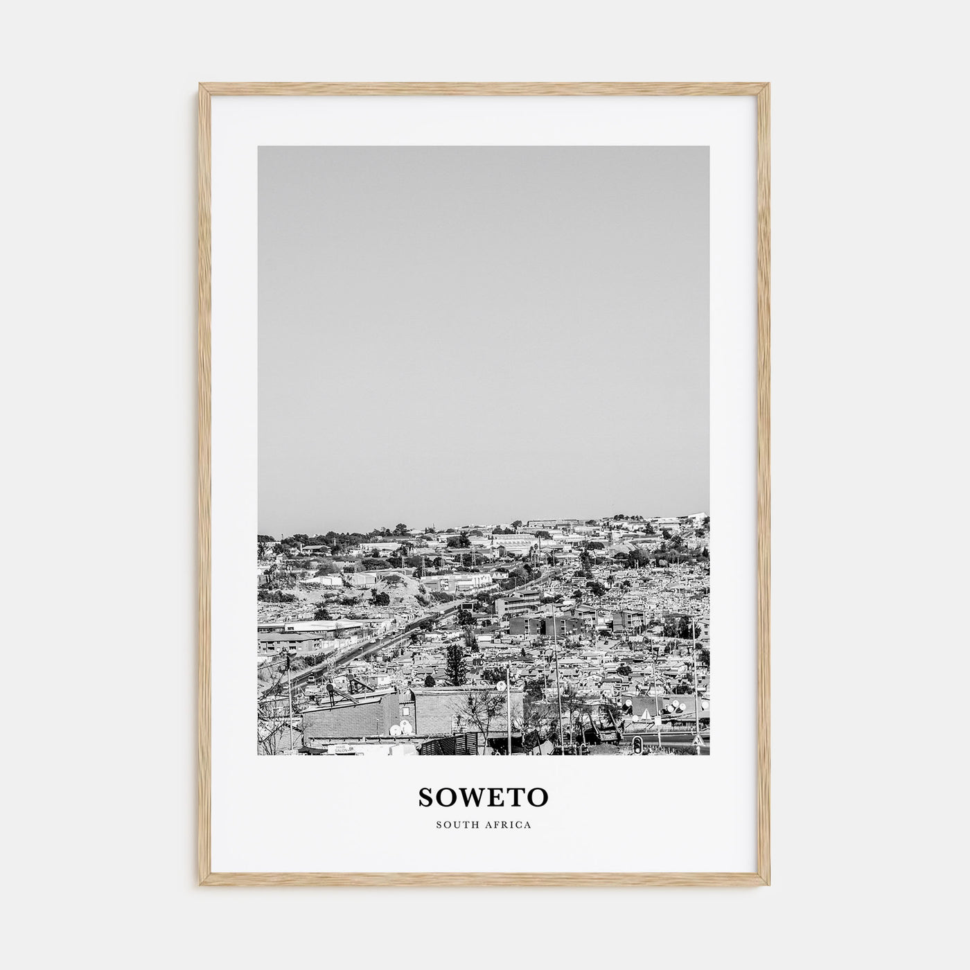 Soweto Portrait B&W Poster