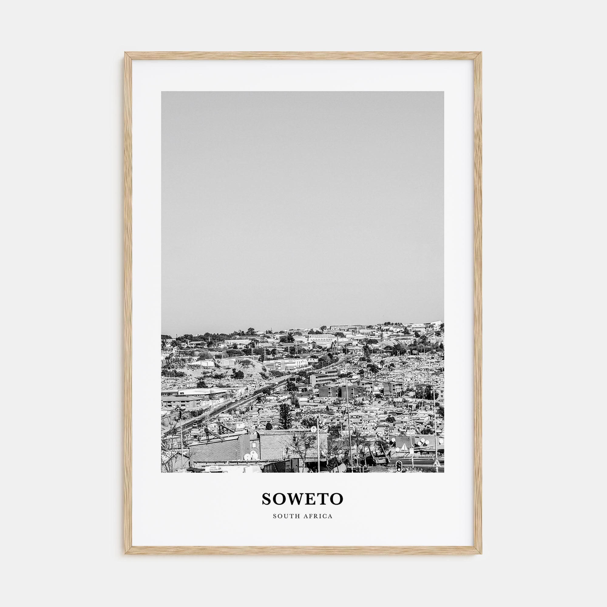Soweto Portrait B&W Poster