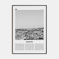 Soweto Travel B&W Poster