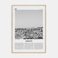 Soweto Travel B&W Poster