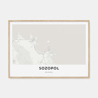 Sozopol Map Landscape Poster