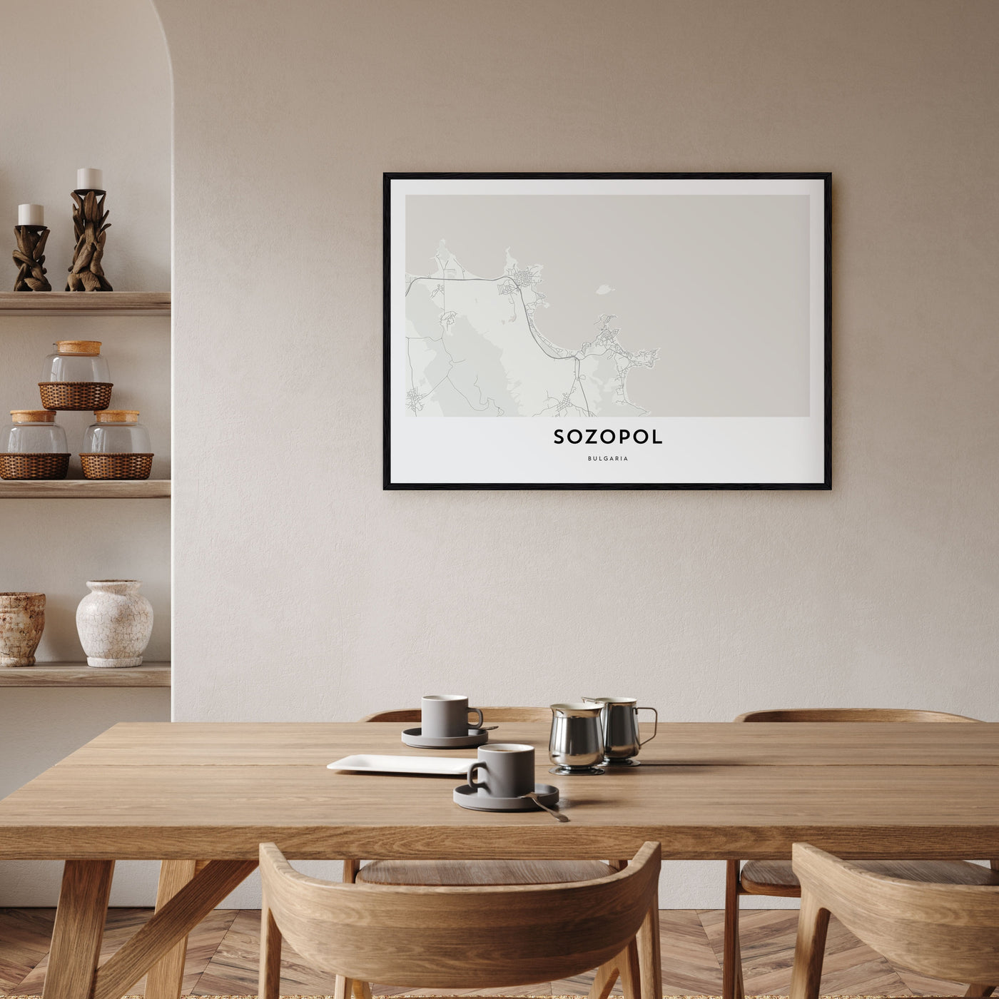 Sozopol Map Landscape Poster