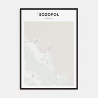 Sozopol Map Portrait Poster