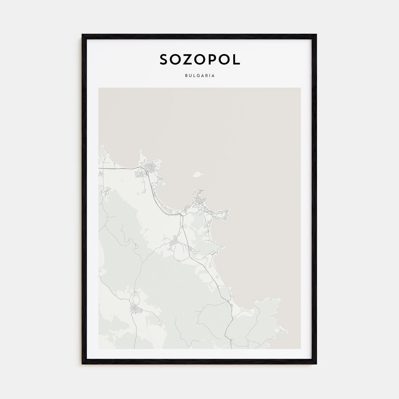 Sozopol Map Portrait Poster