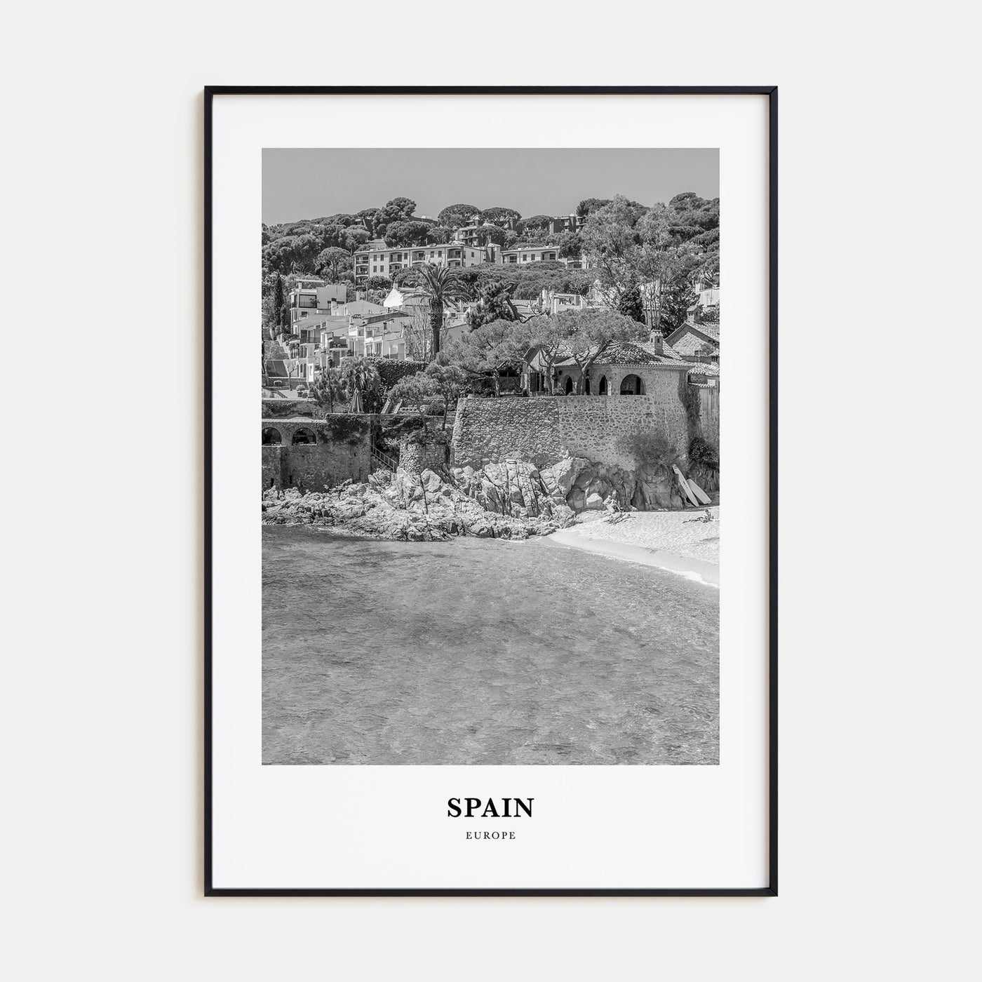 Spain Portrait B&W No 2 Poster