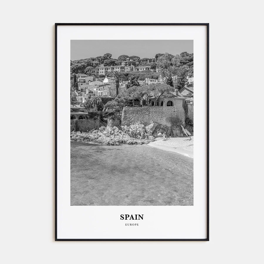 Spain Portrait B&W No 2 Poster
