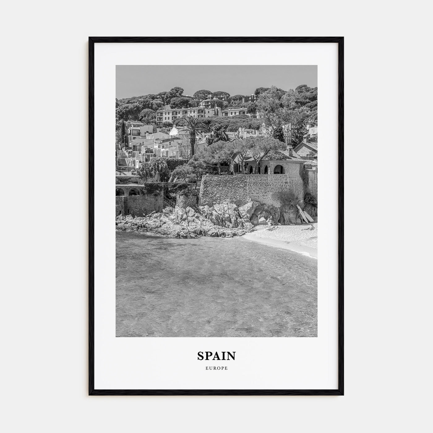Spain Portrait B&W No 2 Poster