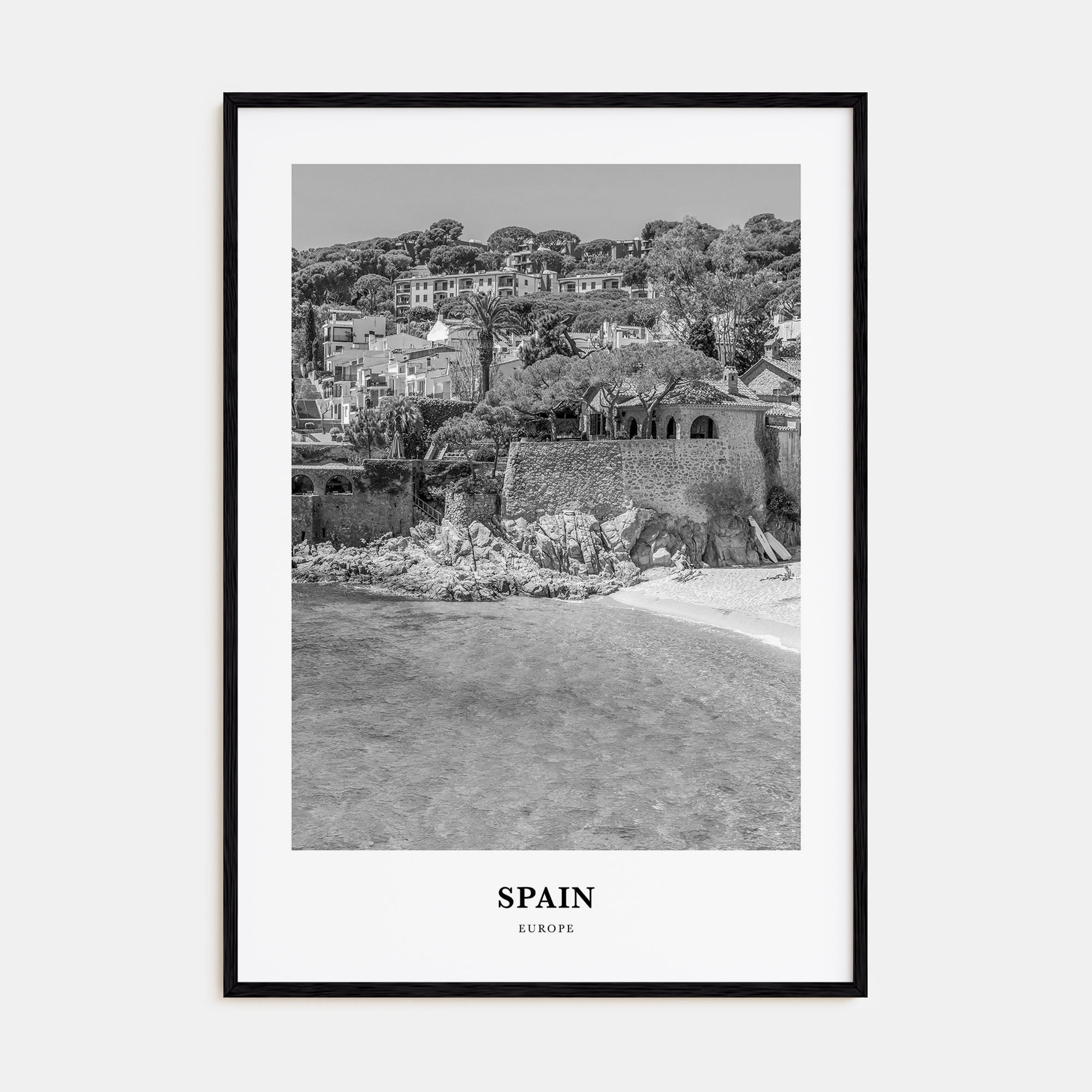 Spain Portrait B&W No 2 Poster