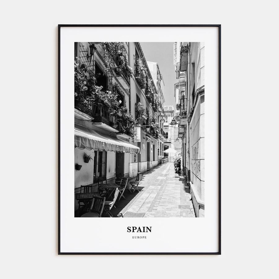 Spain Portrait B&W No 3 Poster