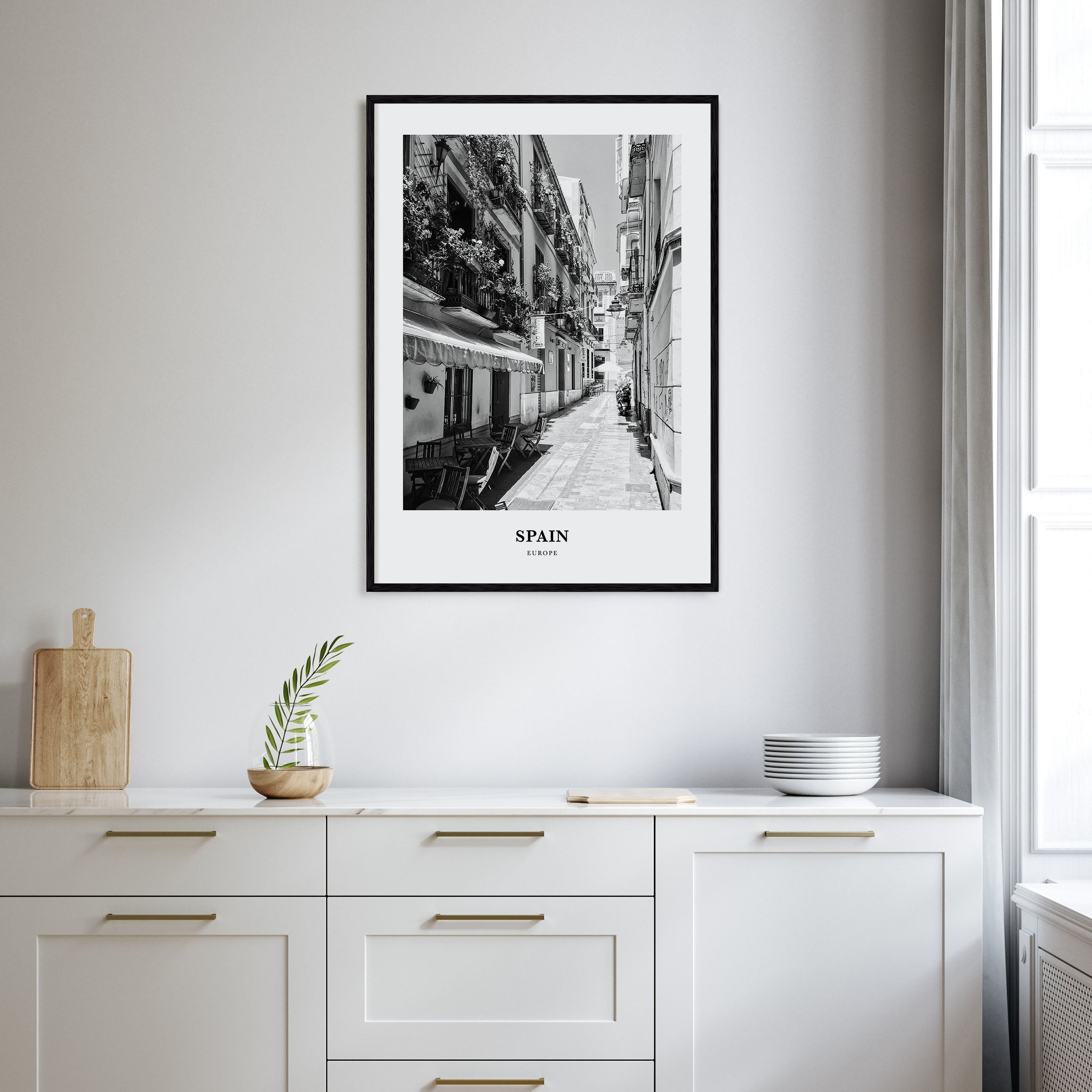 Spain Portrait B&W No 3 Poster