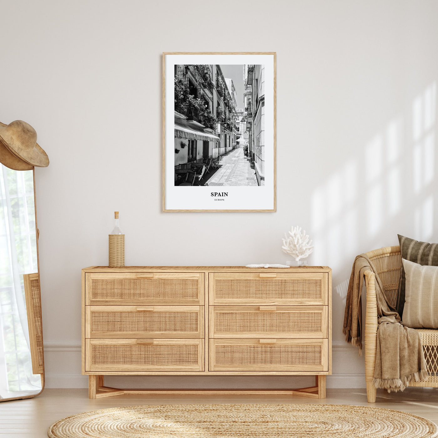 Spain Portrait B&W No 3 Poster