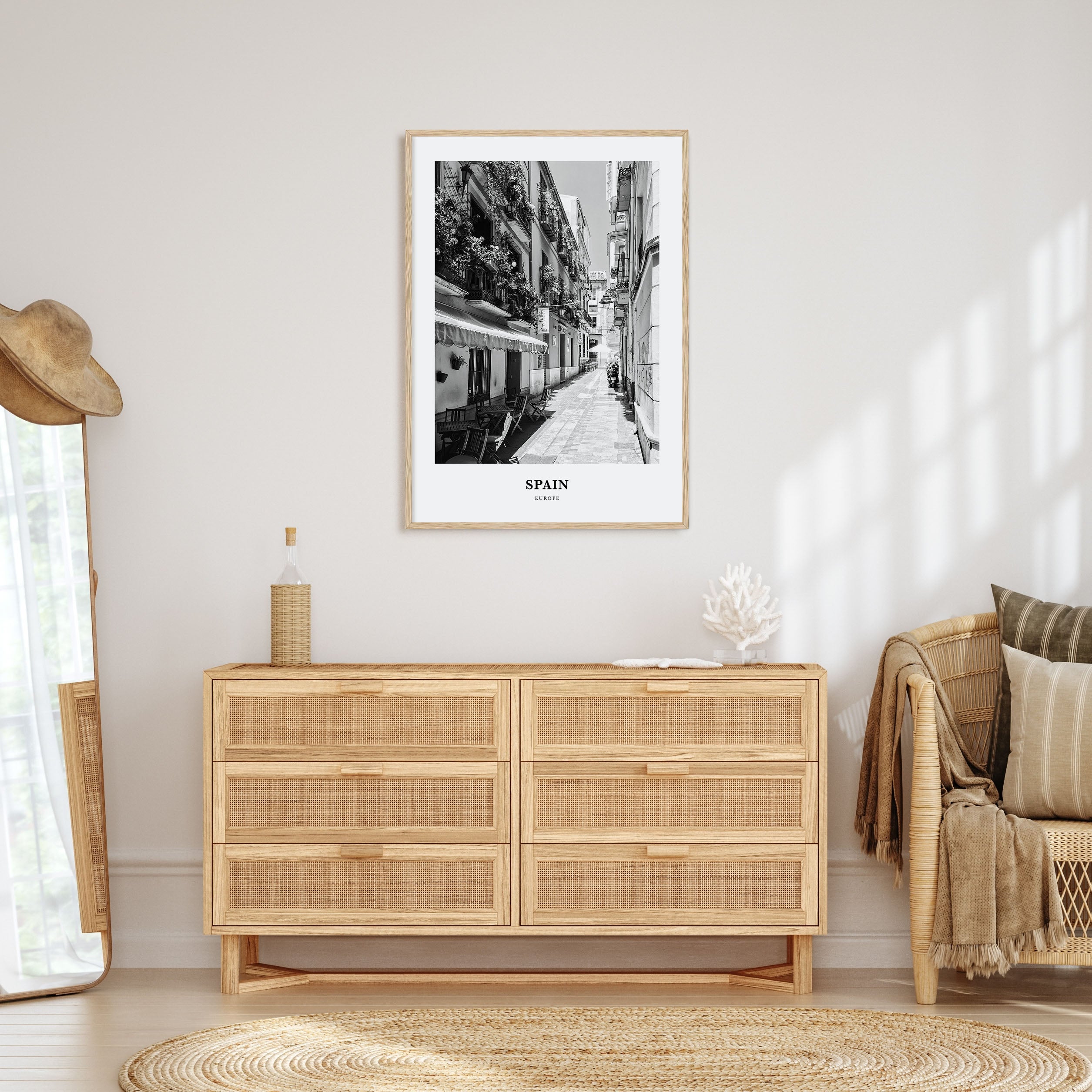 Spain Portrait B&W No 3 Poster