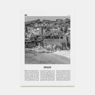 Spain Travel B&W No 3 Poster