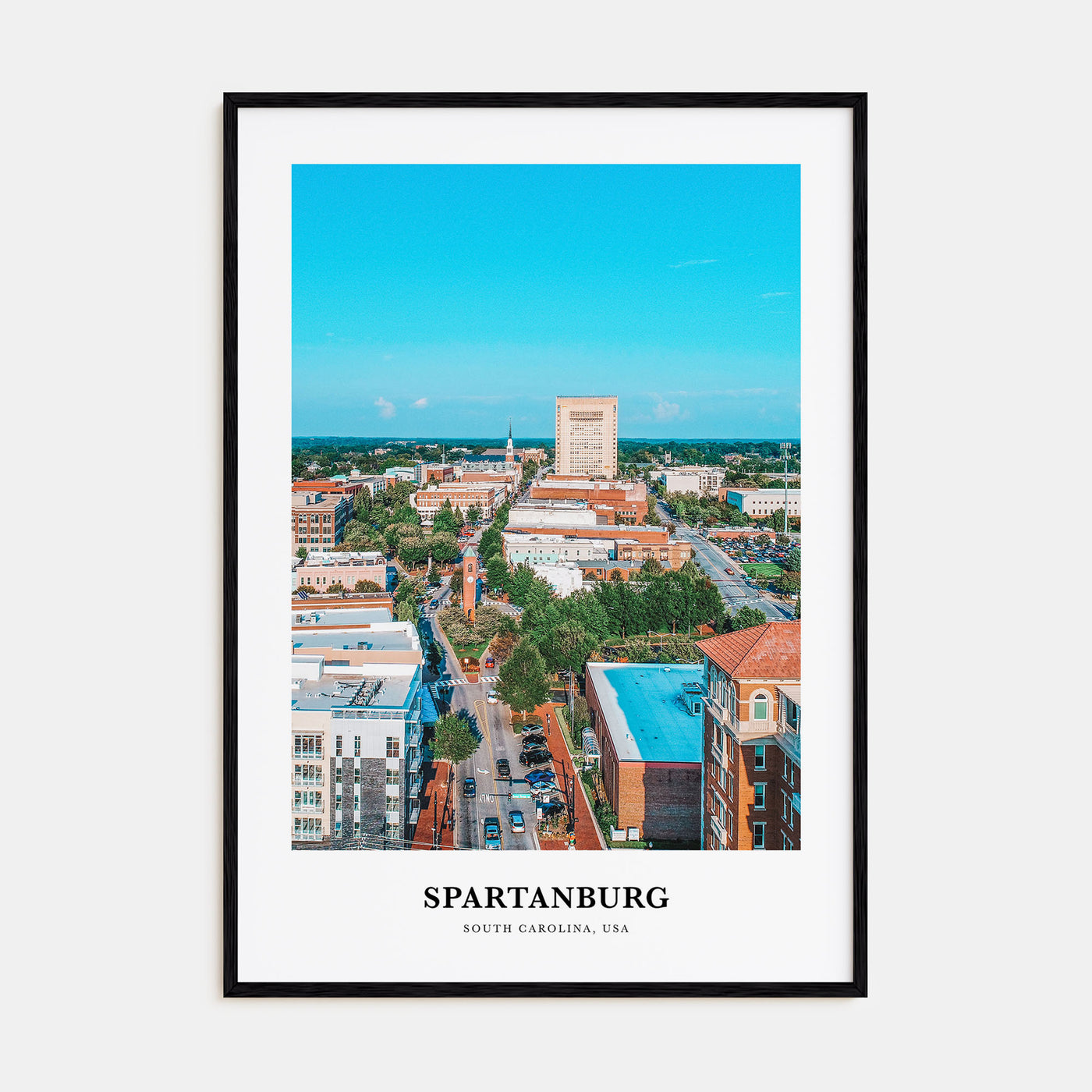 Spartanburg Portrait Color Poster