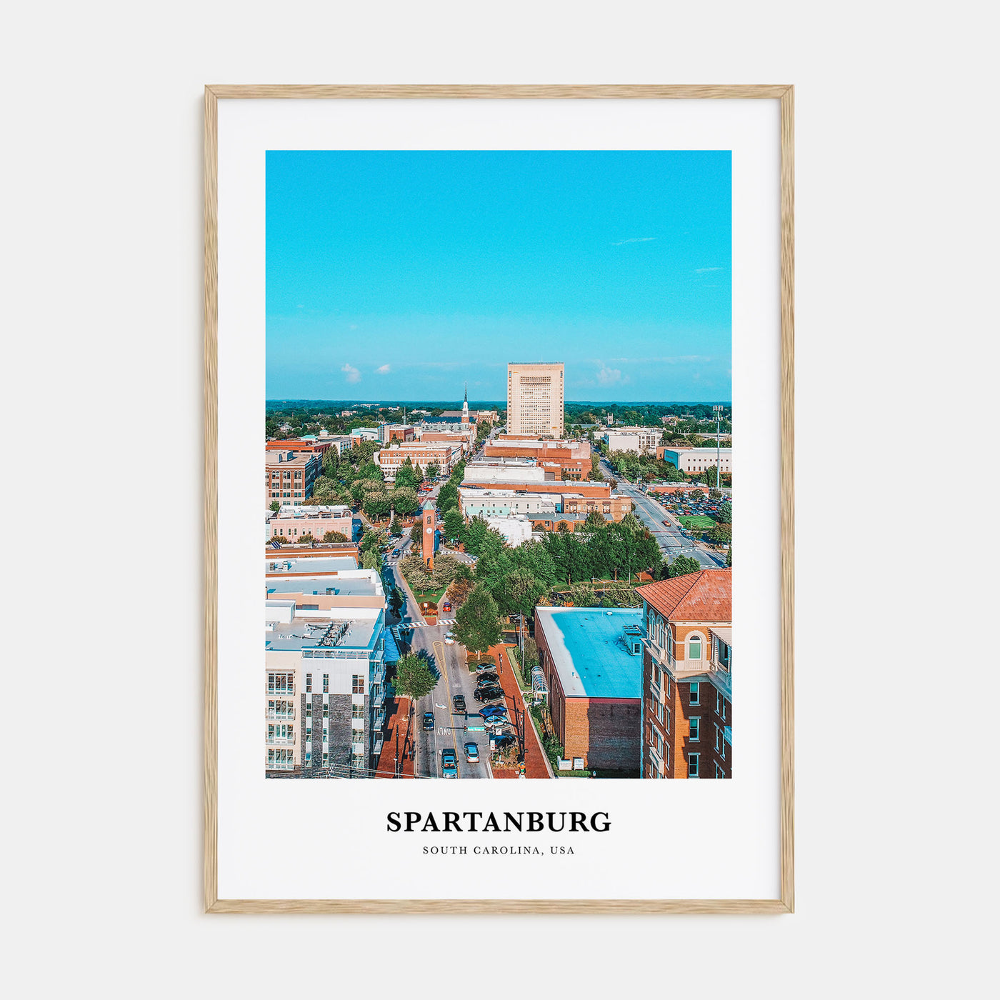 Spartanburg Portrait Color Poster
