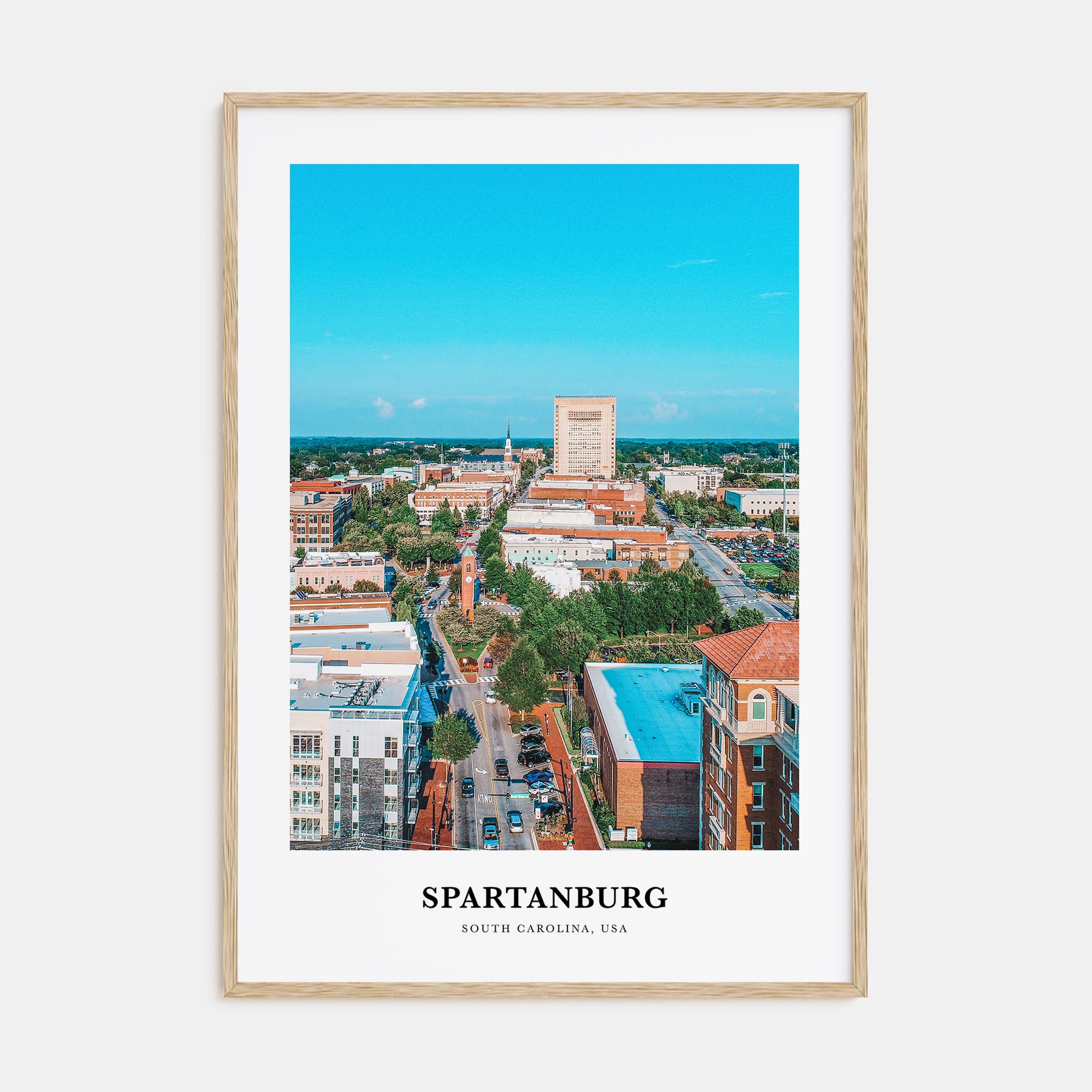 Spartanburg Portrait Color Poster
