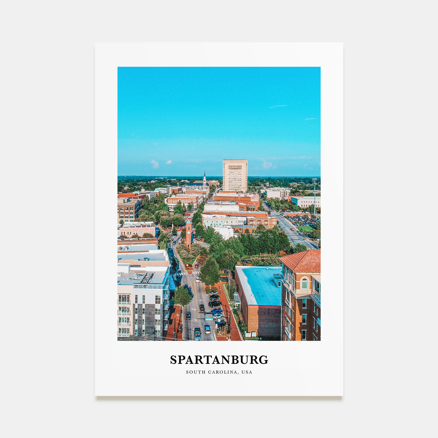 Spartanburg Portrait Color Poster
