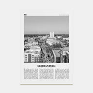 Spartanburg Travel B&W Poster