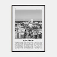 Spartanburg Travel B&W Poster