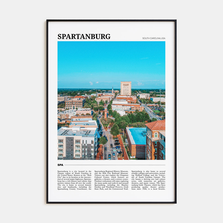 Spartanburg Travel Color Poster