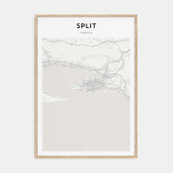 Split Map Portrait Poster