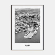 Split Portrait B&W Poster