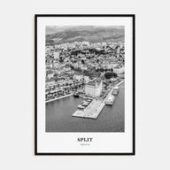 Split Portrait B&W Poster