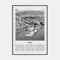 Split Travel B&W Poster