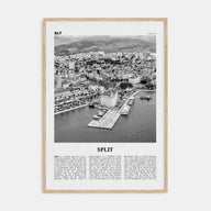 Split Travel B&W Poster