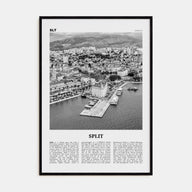 Split Travel B&W Poster